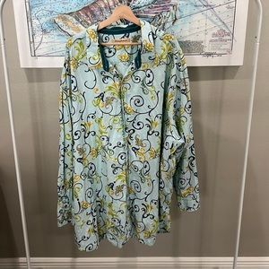 Tommy Bahama Long Sleeve Men’s Shirt, Size 5XB